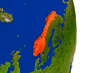 Image showing Norway on Earth