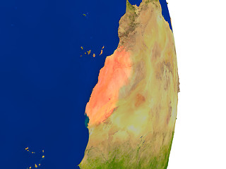 Image showing Western Sahara on Earth