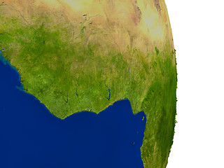 Image showing Ghana on Earth