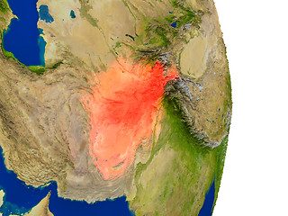 Image showing Afghanistan on Earth