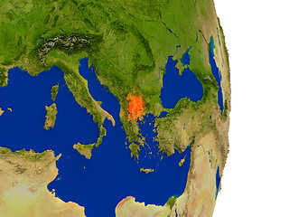 Image showing Macedonia on Earth