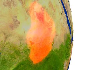 Image showing Chad on Earth