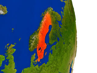 Image showing Sweden on Earth