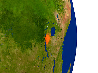 Image showing Burundi on Earth