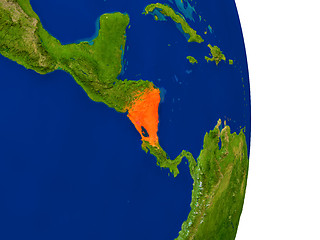 Image showing Nicaragua on Earth