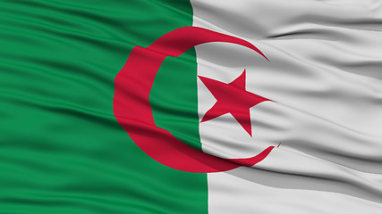 Image showing Closeup Algeria Flag