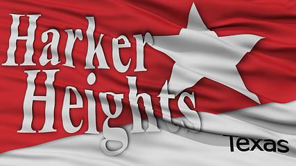 Image showing Closeup of Harker Heights City Flag