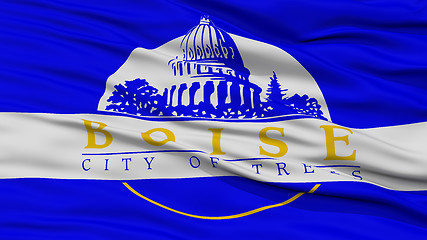 Image showing Closeup Boise Flag