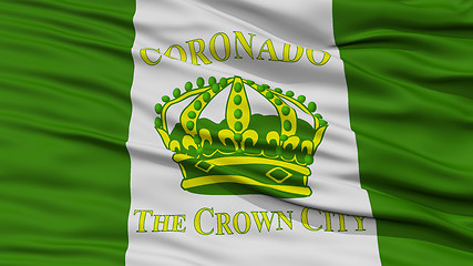 Image showing Closeup of Coronado City Flag