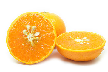 Image showing Mandarin oranges with segments
