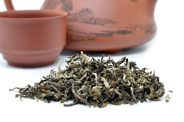 Image showing Knot of green tea