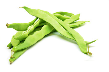 Image showing Fresh green hyacinth beans