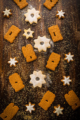 Image showing Homemade gingerbread cookies