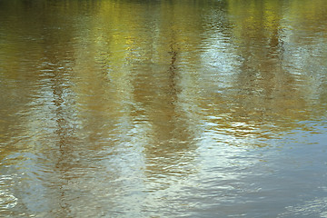 Image showing colourfull water reflections