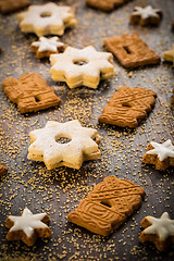 Image showing Homemade gingerbread cookies