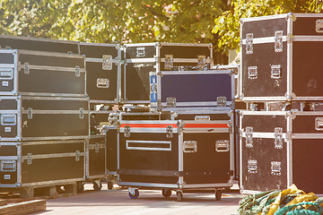 Image showing Boxes stage equipment