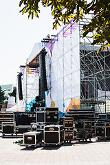 Image showing Boxes stage equipment