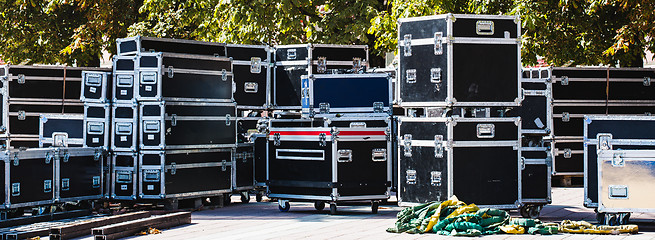 Image showing Boxes stage equipment