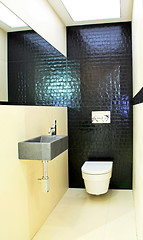 Image showing Gentlemen toilet angle