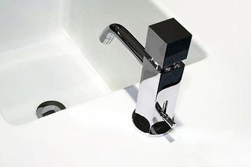 Image showing Geometric faucet