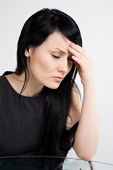 Image showing Stressed businesswoman