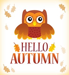 Image showing Hello autumn theme image 1
