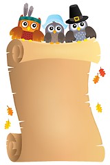 Image showing Thanksgiving theme parchment 7