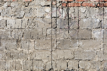 Image showing Concrete brick wall background