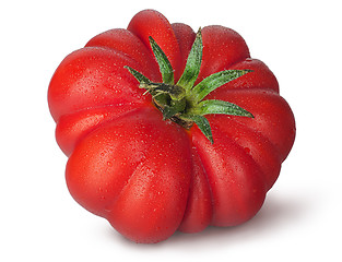 Image showing Tomato with droplets of dew