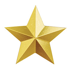 Image showing shiny golden christmas star