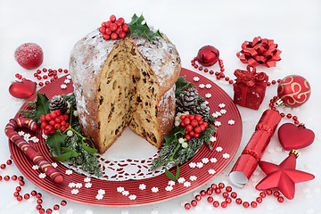 Image showing Chocolate Panettone Christmas Cake