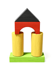 Image showing some colorful building blocks