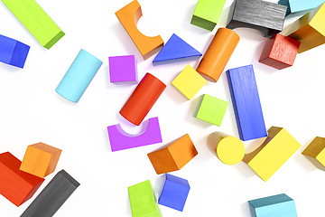 Image showing some colorful building blocks background