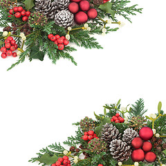 Image showing Christmas Background Border