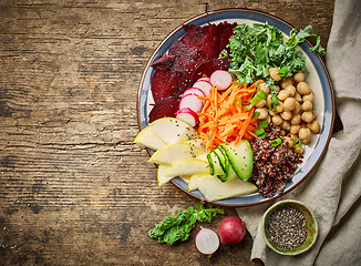 Image showing vegetarian breakfast plate