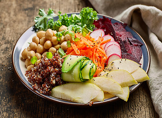 Image showing Breakfast vegan plate