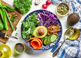 Image showing Breakfast power bowl