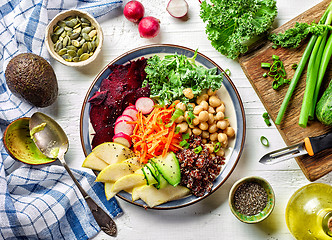 Image showing Breakfast vegetable plate