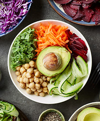 Image showing Breakfast vegan bowls