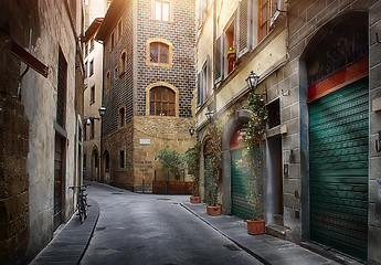 Image showing Narrow street of Florence