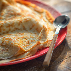 Image showing Homemade wheat pancakes 