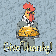 Image showing Vector illustration of Thanksgiving xxx concept