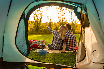 Image showing Camping mornings