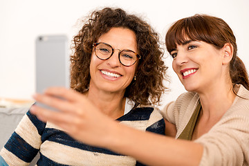 Image showing Best friends making a selfie