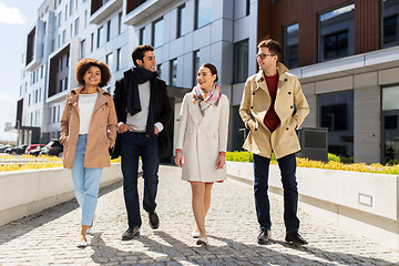 Image showing international group of people on city street