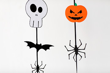 Image showing halloween party paper garlands or decorations