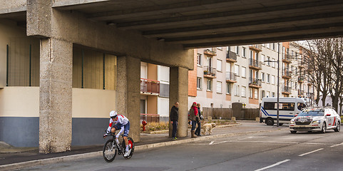 Image showing The Cyclist Stefan Denifl - Paris-Nice 2016