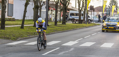 Image showing The Cyclist Jos van Emden - Paris-Nice 2016 