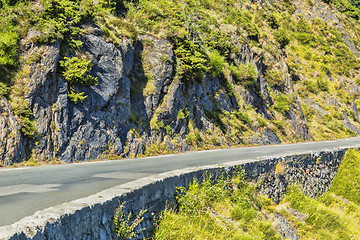 Image showing Rocky Road in Pyrenees Mountains