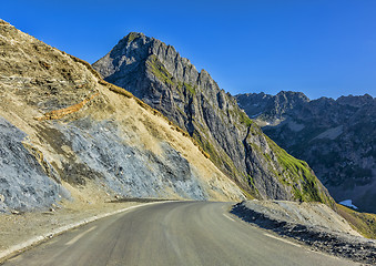 Image showing Road in Pyrenees Mountains